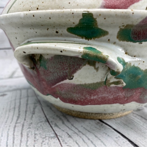 Whitefish Pottery Soup Tureen & Ladle Casserole Dish Bowl signed Gilfillan 1998 - Picture 9 of 16